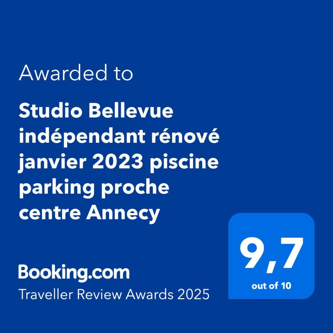 Studio Bellevue Appart Independant Renove 2024 Piscine Parking Proche Centre Annecy Poisy Exterior photo
